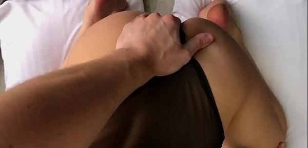  I Fucked My Young Stepsister Right On Balcony and Cum In Her Pussy.